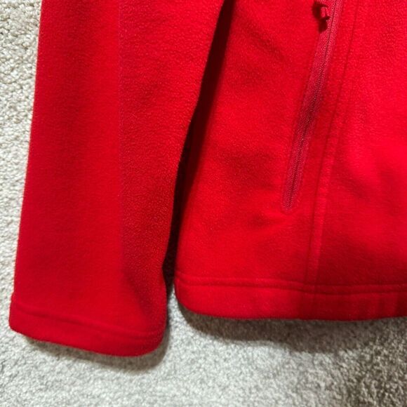 Columbia Fast Trek II Jacket Women's Small Red Full Zip Fleece‎ Classic Fit Logo - Picture 8 of 13